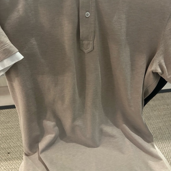 BRUNELLO CUCINELLI Layered Cotton-Jersey Slim Fit Polo Shirt fits like a 50 - Picture 8 of 11